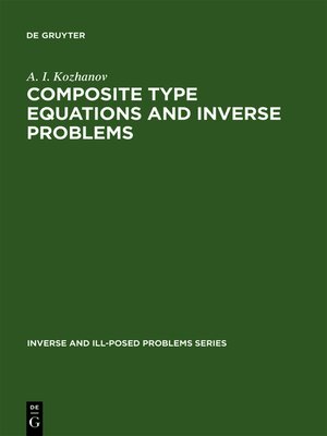 cover image of Composite Type Equations and Inverse Problems